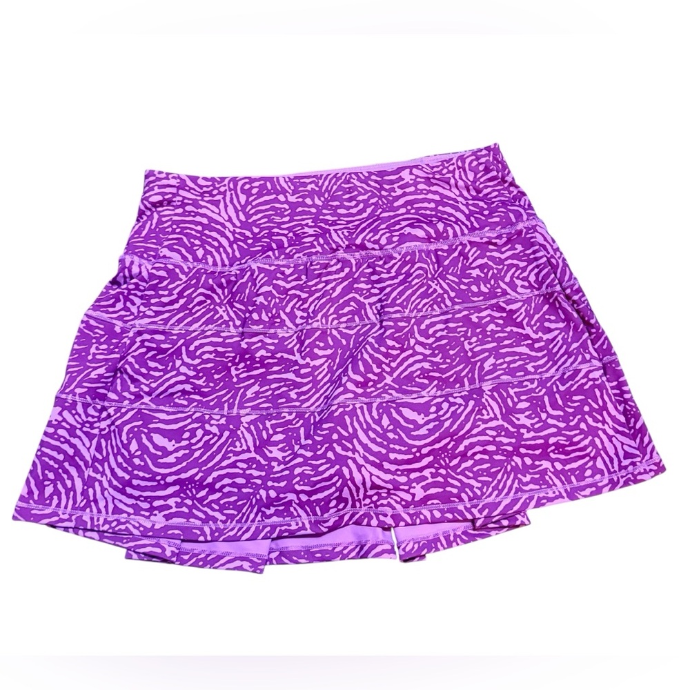 Purple & Pink Animal Print‎ Athletic Skort Built-in Shorts Size 8